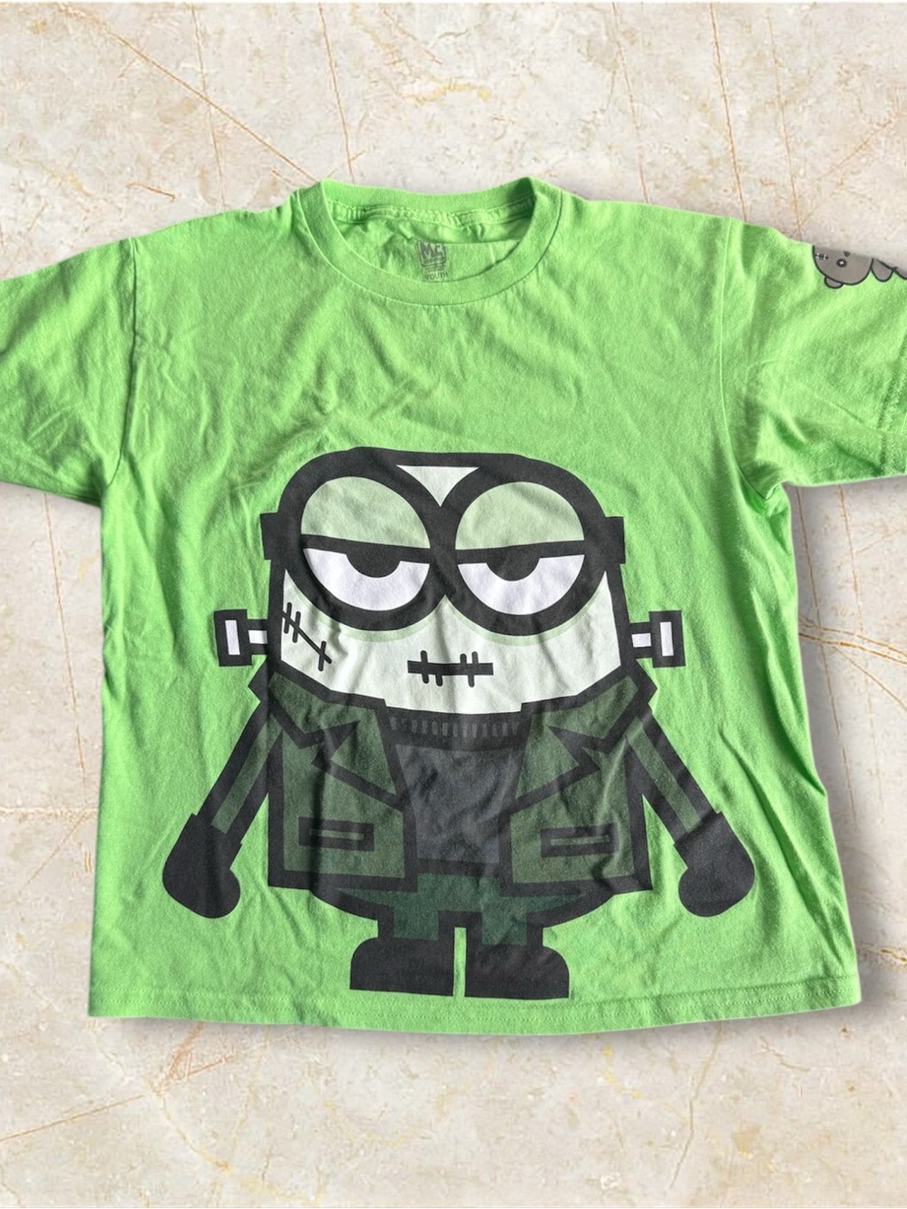 Universal Studios Minion Monsters Frankenbob Glow in the Dark Youth Tee